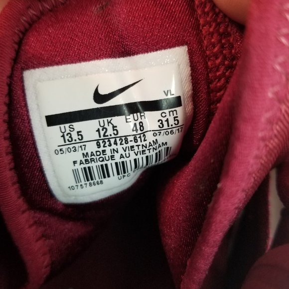 Nike Hurrache Men Cleats 13.5 923428-612 - Picture 7 of 8